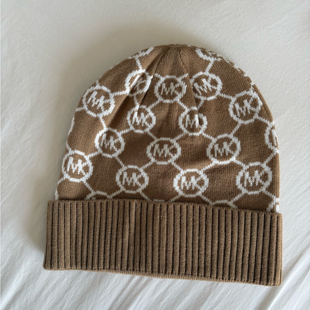 Michael Kors Brown Knit Beanie